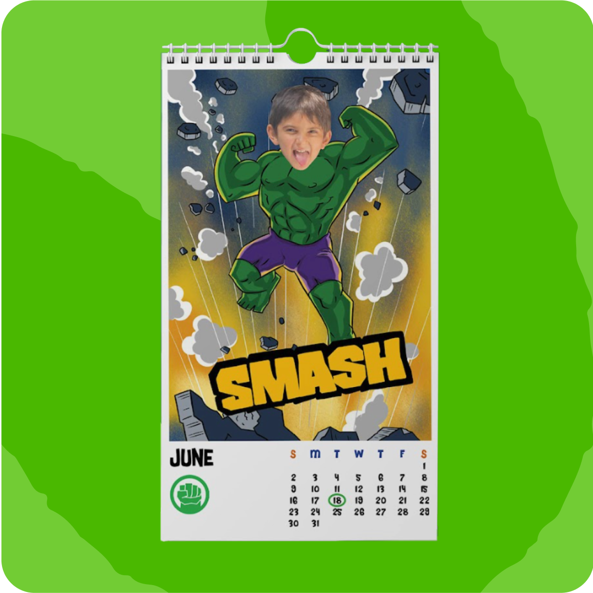 Superhero Calendar - BOYS