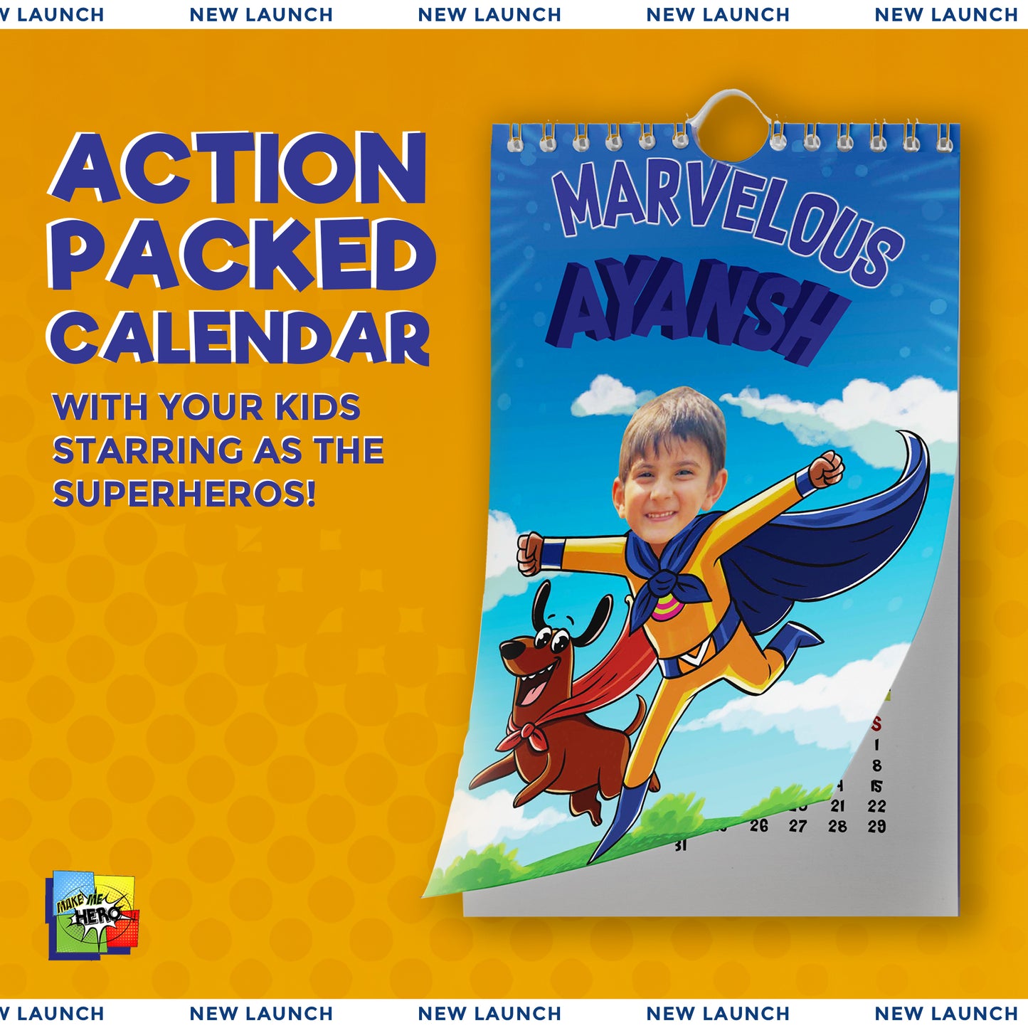Superhero Calendar - BOYS
