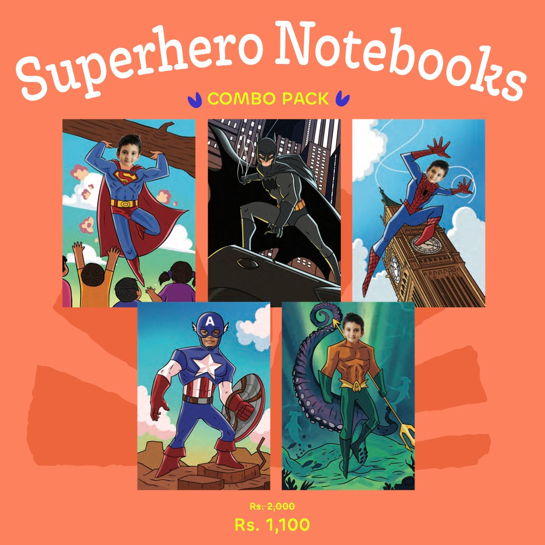 Personalized Superhero Notebooks (Combos)
