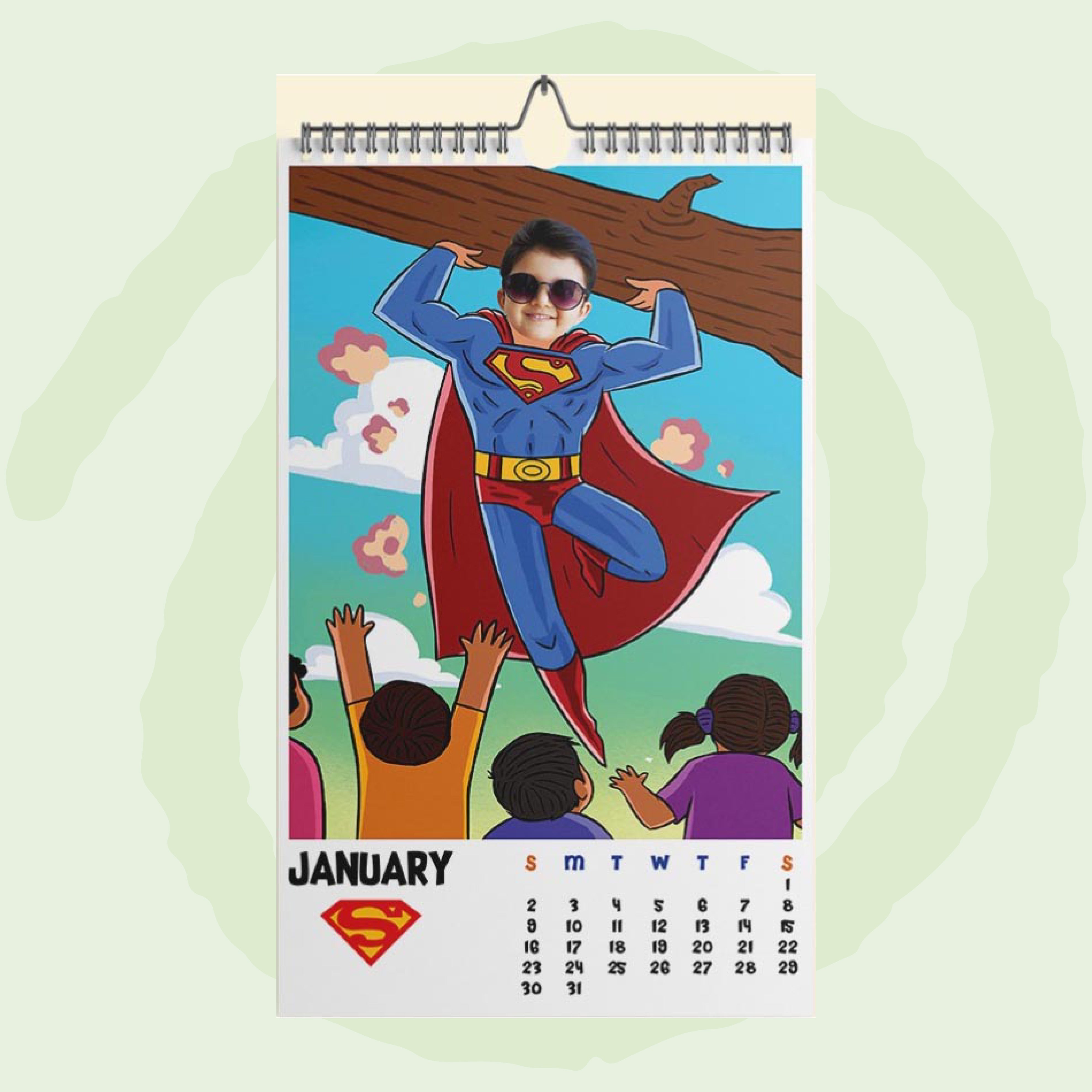 Superhero Calendar - BOYS