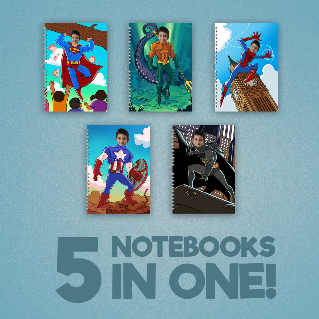 Personalized Superhero Notebooks (Combos) – MakeMeHero