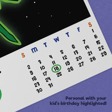 Load image into Gallery viewer, Any Month Superhero Calendar - BOYS
