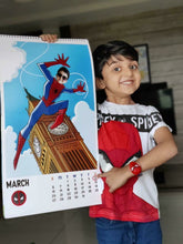 Load image into Gallery viewer, Any Month Superhero Calendar - BOYS
